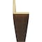 Ekena Millwork 2-Sided (L-beam) Rough Sawn Endurathane Faux Wood Ceiling Beam, Premium Aged, 4"W x 8"H  x 20'L BMRS2C0040X080X240ZD - alternate 3